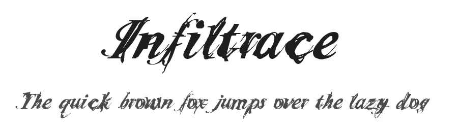 Infiltrace by Smoking Drum — Blackletter Font