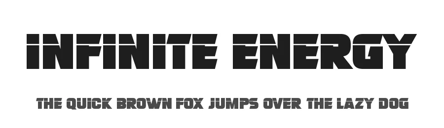 Infinite Energy by Hawtpixel — Display Font