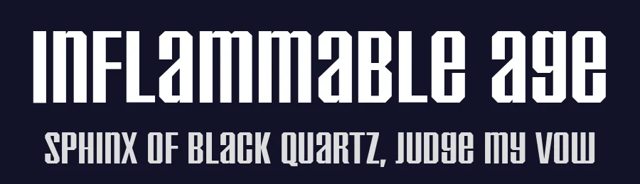 Inflammable Age by Typodermic Fonts — Decorative Font — thumbnail 2
