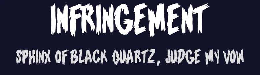 Infringement by Woodcutter — Decorative Font — thumbnail 2