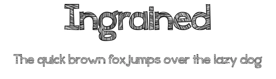 Ingrained by Brittney Murphy Design — Decorative Font