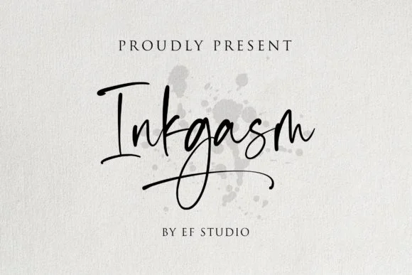 Inkgasm Font by Ef Studio — Script Handwritten Font