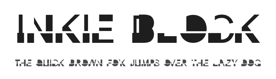 Inkie Block by Simon Murdoch โ Decorative Font