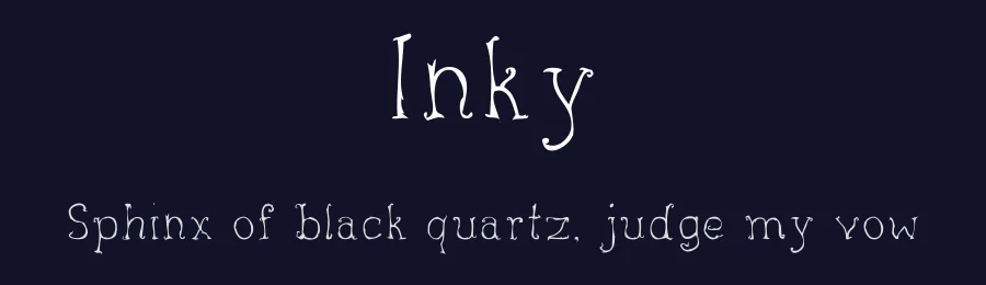 Inky by Robbe Clerckx — Decorative Font — thumbnail 2