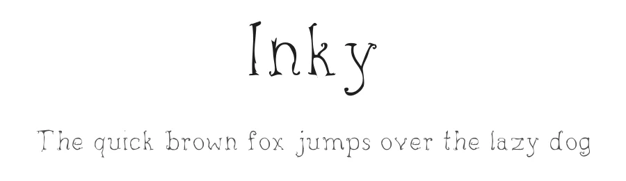 Inky by Robbe Clerckx — Decorative Font