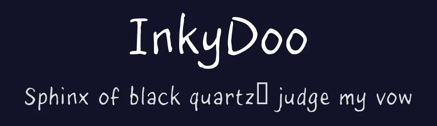 InkyDoo by JOEBOB graphics — Script Handwritten Font — thumbnail 2
