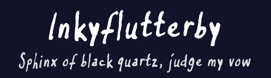 Inkyflutterby by FontPanda — Script Handwritten Font — thumbnail 2