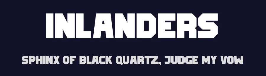 Inlanders by Luxima — Display Font — thumbnail 2