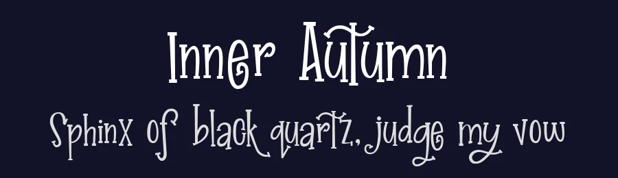Inner Autumn by Hydric Design — Decorative Font — thumbnail 2