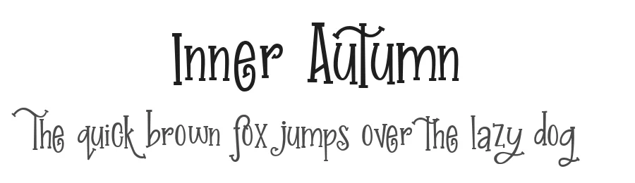 Inner Autumn by Hydric Design — Decorative Font