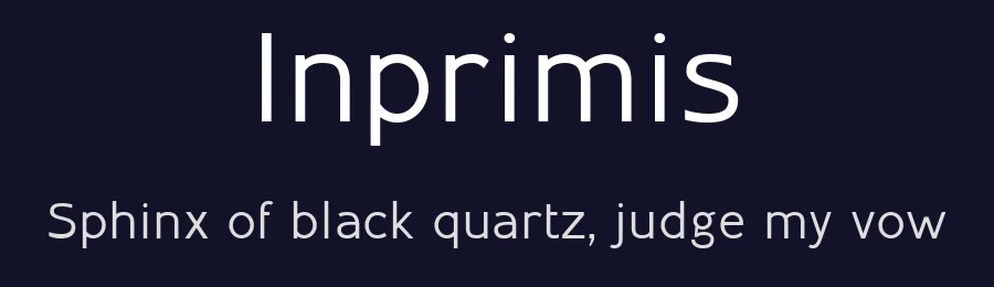 Inprimis by Bellini Studio — Sans Serif Font — thumbnail 2
