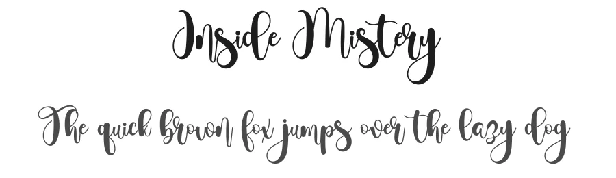 Inside Mistery by Airotype — Script Handwritten Font