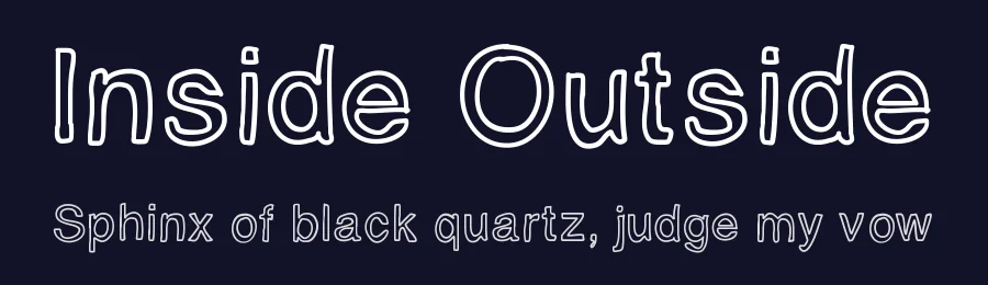Inside Outside by Chrispy — Decorative Font — thumbnail 2