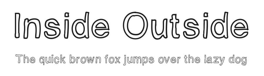 Inside Outside by Chrispy โ Decorative Font