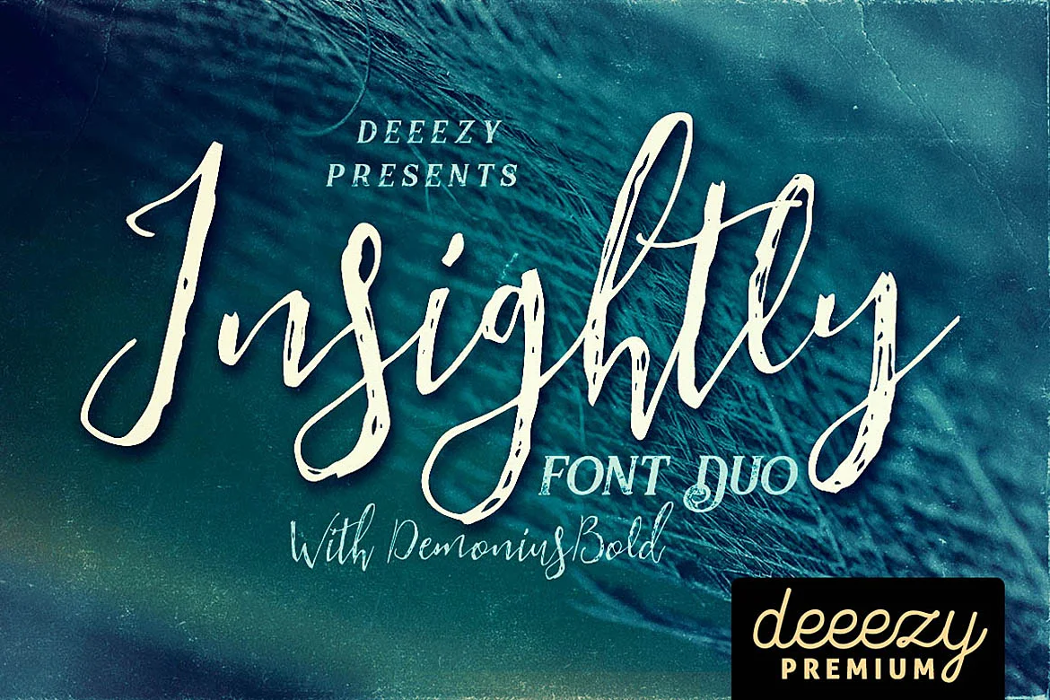 Insightly Font Duo Font by JumboDesign — Script Handwritten Font