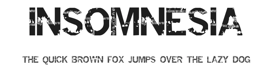 Insomnesia by fontvir.us β Decorative Font