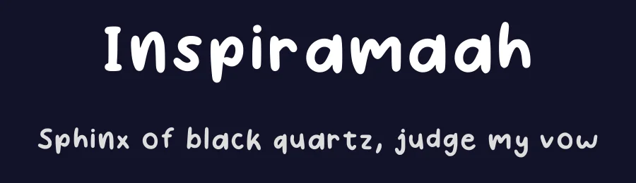 Inspiramaah by Mariana de Moura Rodrigues Veloso — Script Handwritten Font — thumbnail 2