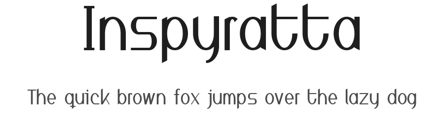 Inspyratta by G3Typefaces โ Sans Serif Font