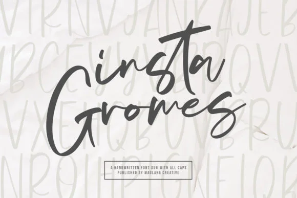Insta Gromes Font by Maulana Creative — Script Handwritten Font