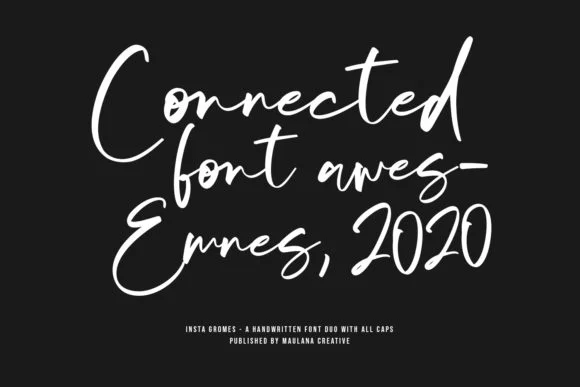 Insta Gromes Font by Maulana Creative — Script Handwritten Font — thumbnail 6