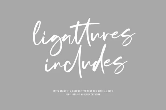 Insta Gromes Font by Maulana Creative — Script Handwritten Font — thumbnail 7