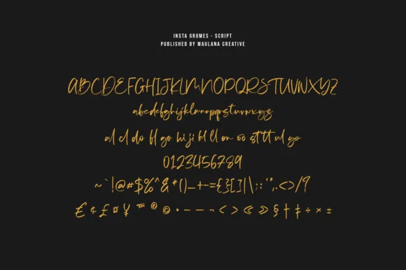 Insta Gromes Font by Maulana Creative — Script Handwritten Font — thumbnail 8