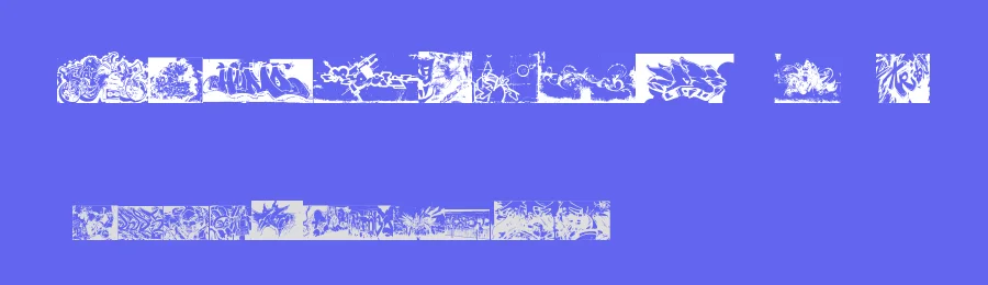 Instant Graffitication by Mathew Taft — Dingbats Font — thumbnail 3