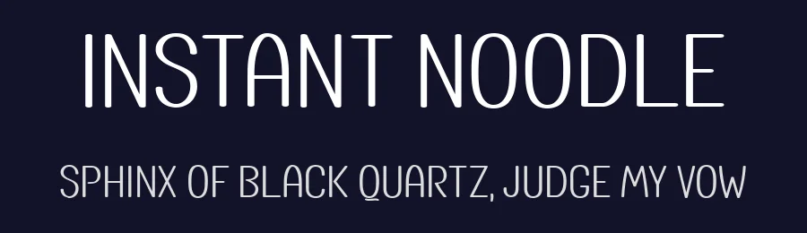 Instant Noodle by Archetype — Decorative Font — thumbnail 2