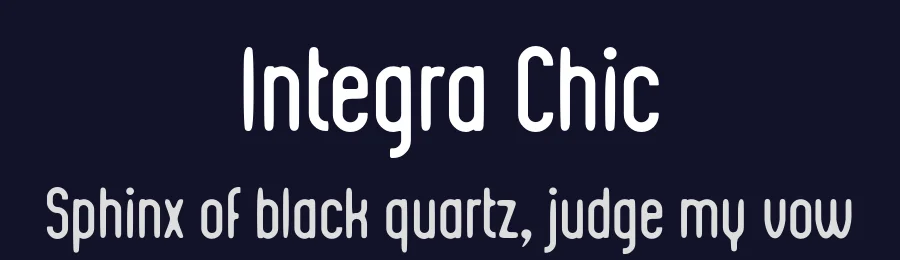 Integra Chic by Kustomtype — Sans Serif Font — thumbnail 2