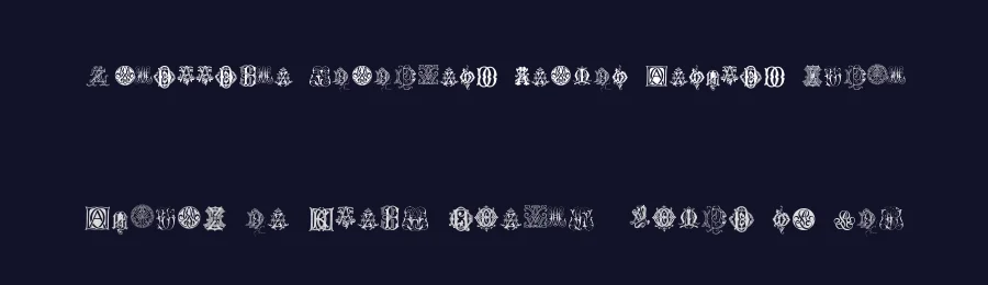 Intellecta Monograms Random Samples Eight by Intellecta Design — Decorative Font — thumbnail 2