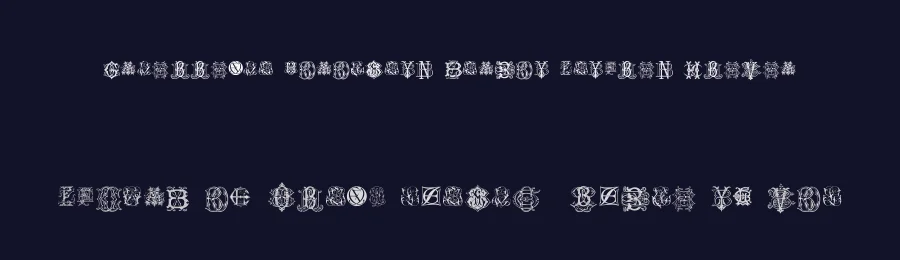 Intellecta Monograms Random Samples Eleven by Intellecta Design — Decorative Font — thumbnail 2