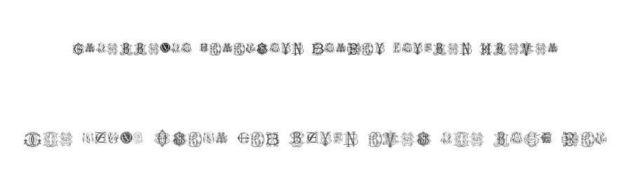 Intellecta Monograms Random Samples Eleven by Intellecta Design β Decorative Font