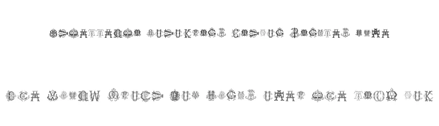 Intellecta Monograms Random Samples Five by Intellecta Design — Decorative Font