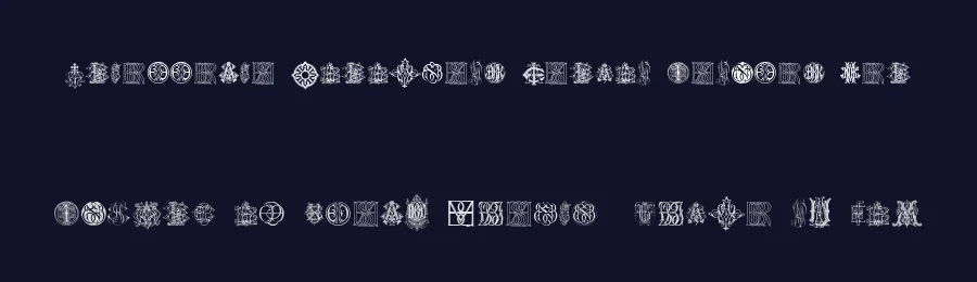 Intellecta Monograms Random Samples Ten by Intellecta Design — Decorative Font — thumbnail 2