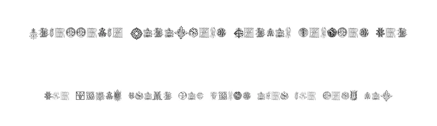 Intellecta Monograms Random Samples Ten by Intellecta Design — Decorative Font