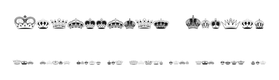Intellecta Crowns by Intellecta Design — Dingbats Font