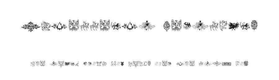Intellecta Heraldics by Intellecta Design — Dingbats Font