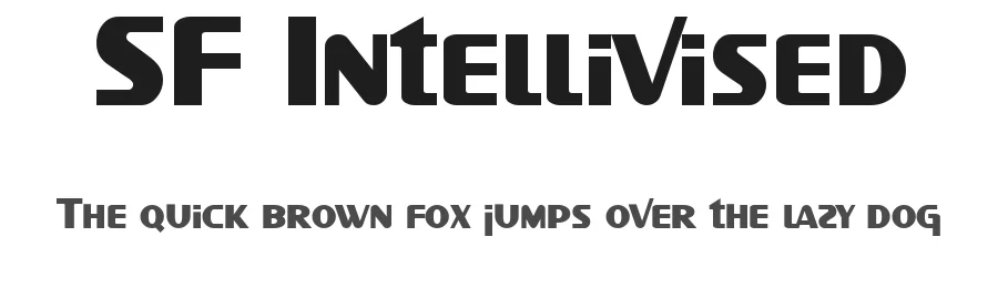 SF Intellivised by ShyFonts — Display Font