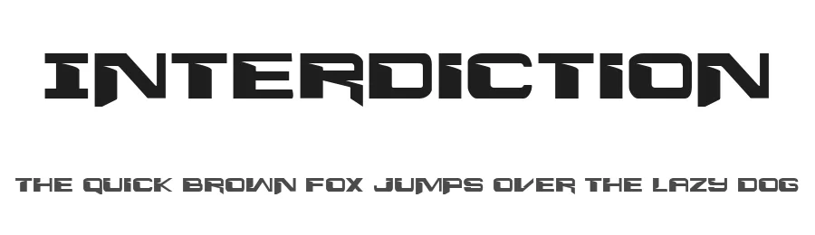 Interdiction by Iconian Fonts — Display Font