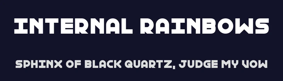 Internal Rainbows by Chequered Ink — Sans Serif Font — thumbnail 2