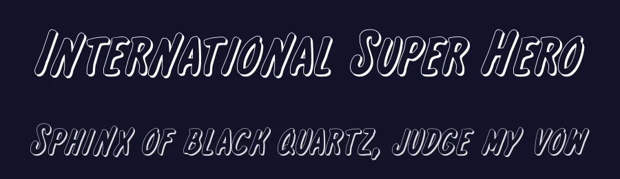 International Super Hero by Iconian Fonts — Decorative Font — thumbnail 2