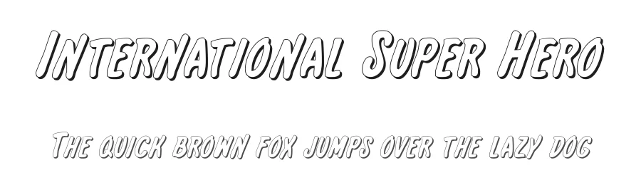 International Super Hero by Iconian Fonts — Decorative Font