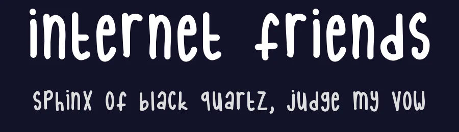 Internet Friends by Geronimo Font Studios — Script Handwritten Font — thumbnail 2