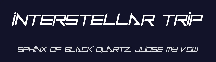Interstellar Trip by Hawtpixel — Display Font — thumbnail 2