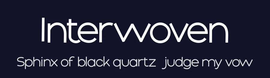 Interwoven by Hanna Bie — Decorative Font — thumbnail 2
