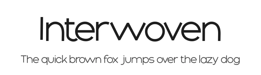 Interwoven by Hanna Bie — Decorative Font