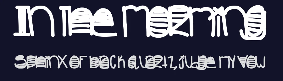 In The Morming by Des Gomez — Decorative Font — thumbnail 2