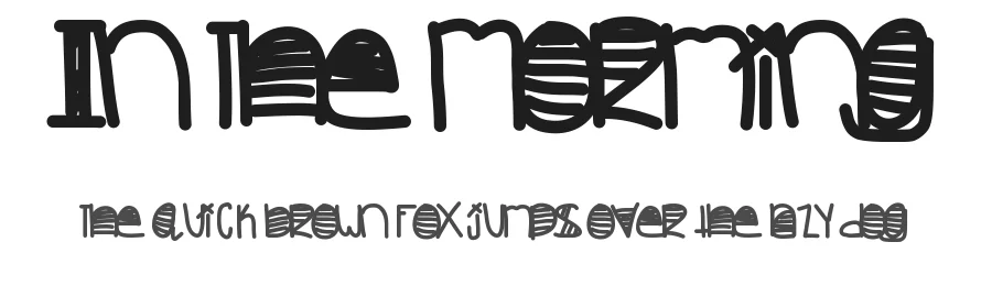 In The Morming by Des Gomez β Decorative Font