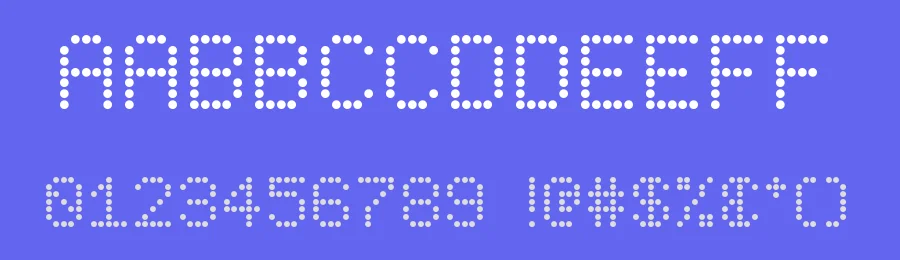 Into Dot Matrix by Jacob Wressell — Display Font — thumbnail 3