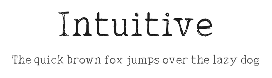 Intuitive by InspiraType — Decorative Font